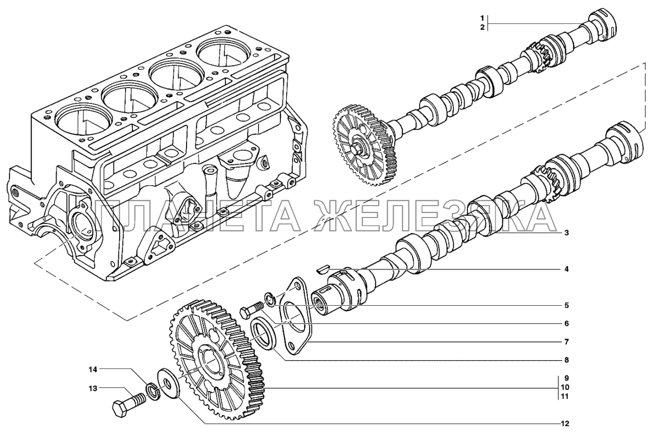 Вал распределительный УАЗ-31519